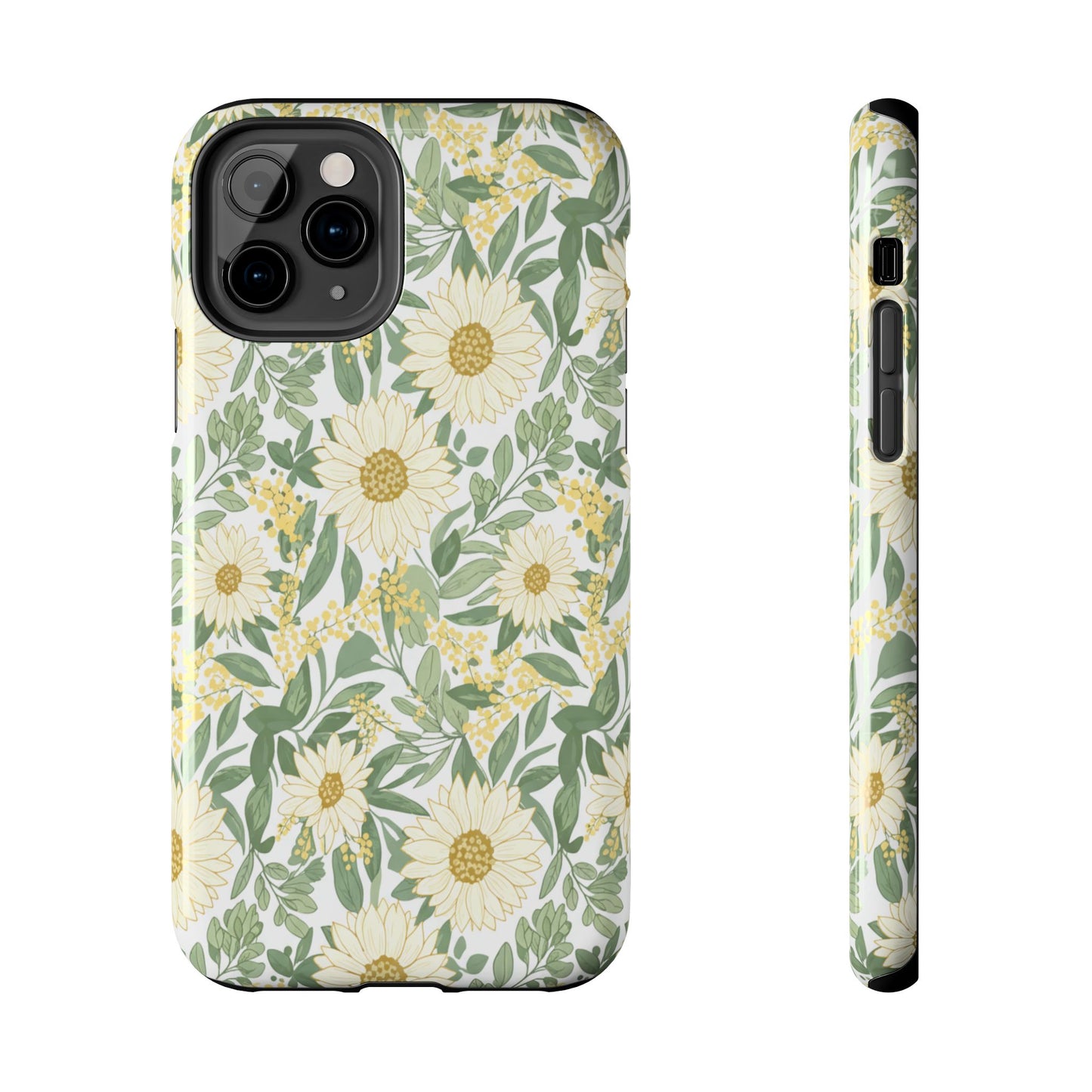 Daisy Meadow Tough Phone Case — Floral Protective Phone Cover