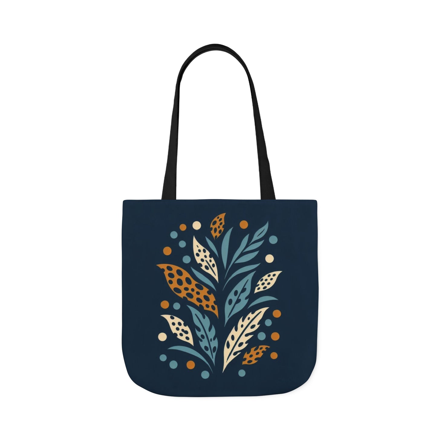 Boho Leaves Canvas Tote Bag, Great for Shopping, Beach Days, Gifts, Festivals, and Everyday Use