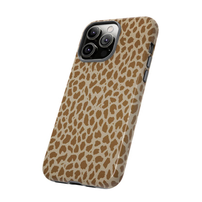 Leopard Print Tough Phone Case — Slim Protective Animal Pattern