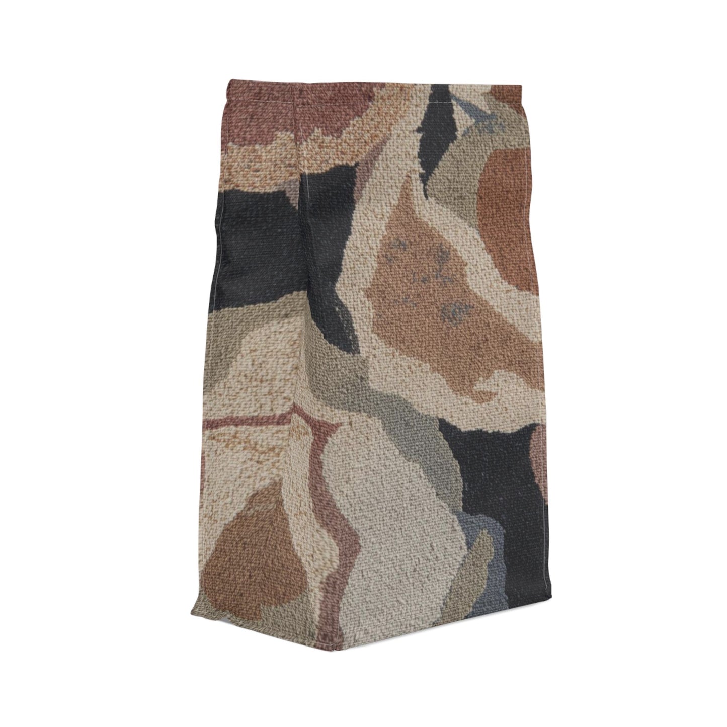 Botanical Abstract Polyester Lunch Bag, Eco-Friendly, Beach Day Essentials, Picnic, Back to School, Vibrant Summer Vibe