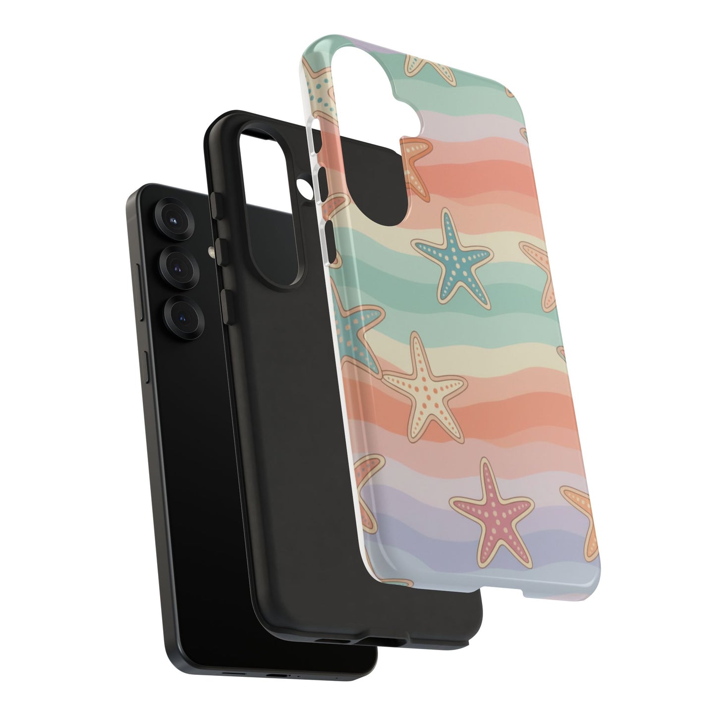 Starfish Wave Tough Phone Case — Pastel Beach Protective Cover