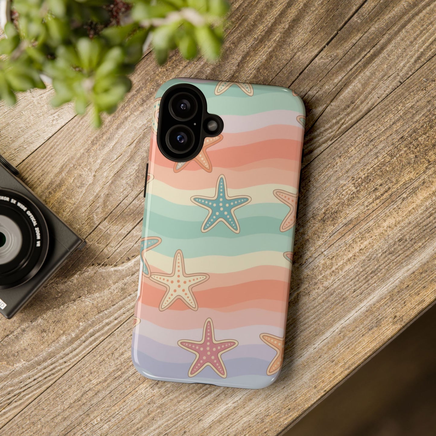 Starfish Wave Tough Phone Case — Pastel Beach Protective Cover