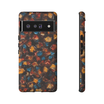 Phone Case - Amber Tortoiseshell Mosaic Protective Cover
