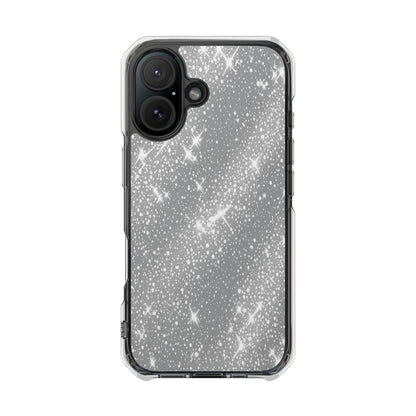Clear Glitter Magnetic Phone Case — Sparkle Impact Protection