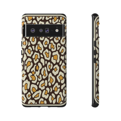 Leopard Print Tough Phone Case — Durable Protective iPhone Cover