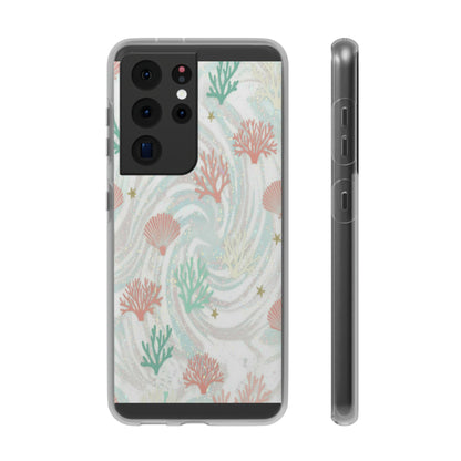 Pastel Seashell Phone Case — Coral Reef Wave iPhone Cover