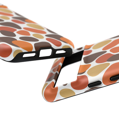 Phone Case — Retro Pebble Pattern in Warm Autumn Colors