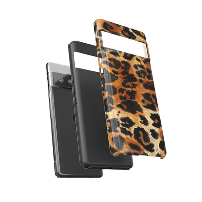 Leopard Print Tough Phone Case – Rugged Protective iPhone Cover