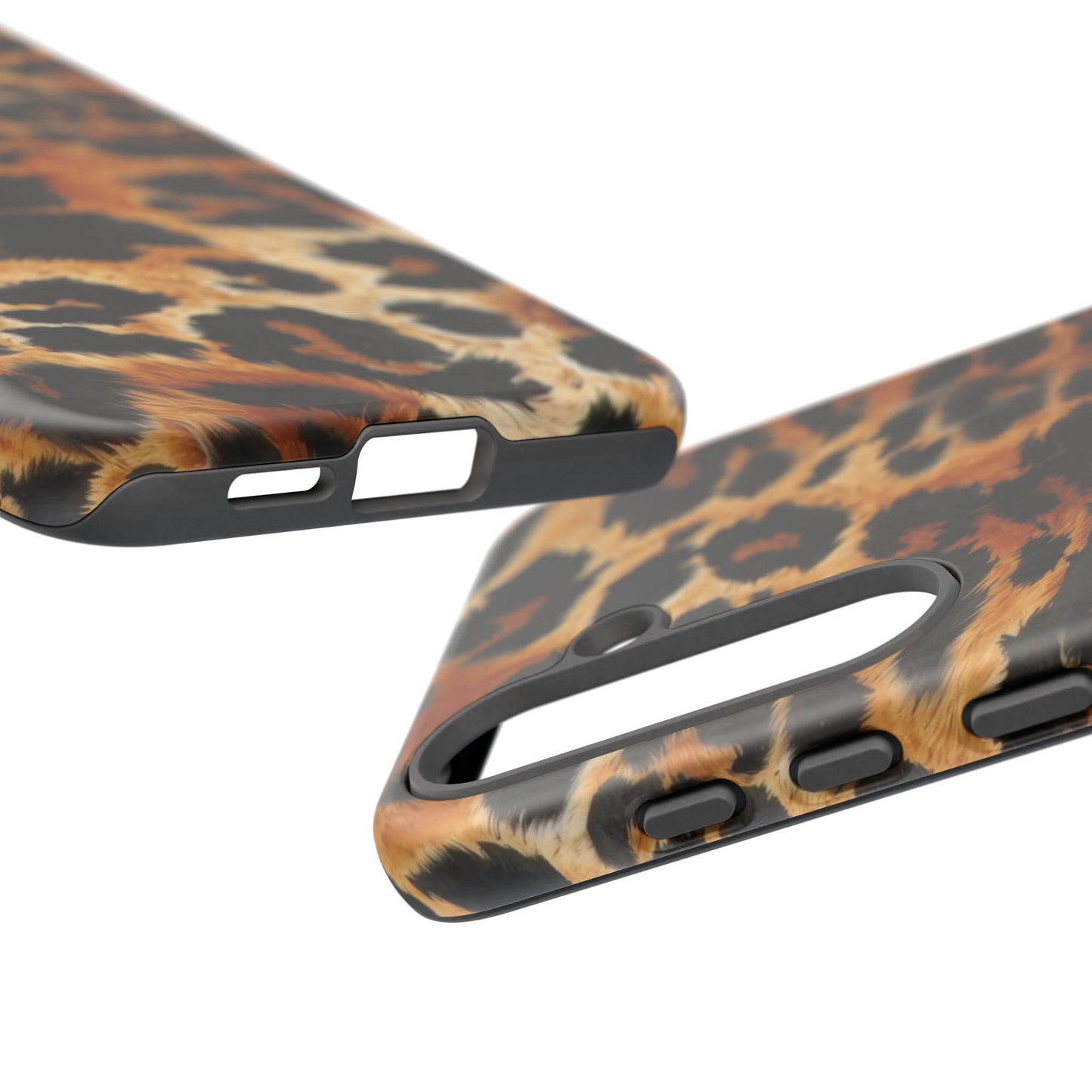 Leopard Print Tough Phone Case – Rugged Protective iPhone Cover