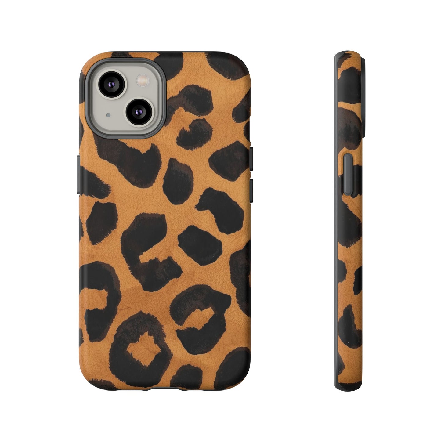 Leopard Print Tough Phone Case — Protective Animal Print iPhone Case