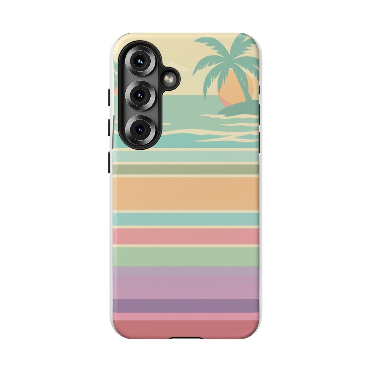 Tough Case — Retro Pastel Sunset Palm Tree Phone Case
