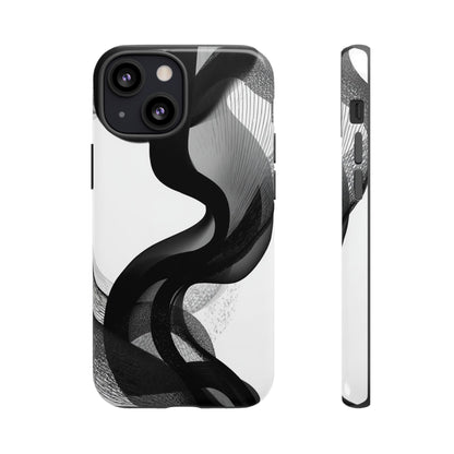 Phone Case — Monochrome Abstract Protective Cover
