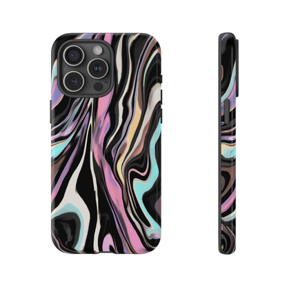 Abstract Marble Tough Phone Case — Pastel Swirl Protective Cover