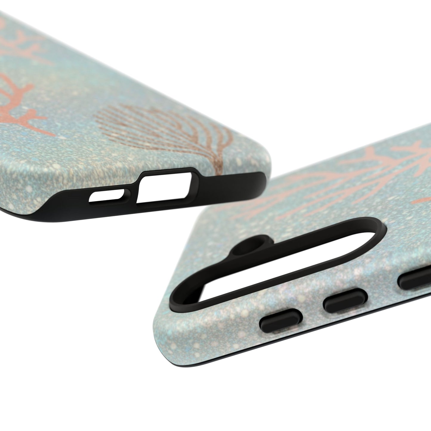 Seafoam Sparkle Phone Case – Coral & Seashell Tough Case