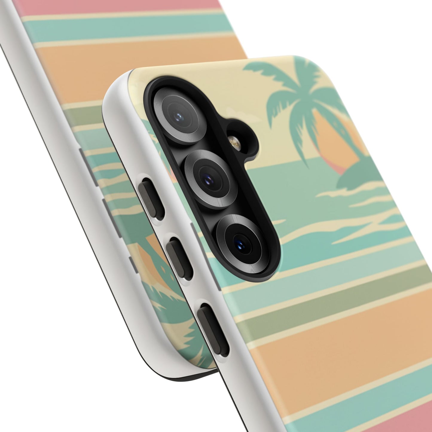 Tough Case — Retro Pastel Sunset Palm Tree Phone Case