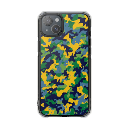 Camouflage Magnetic Clear Impact Phone Case
