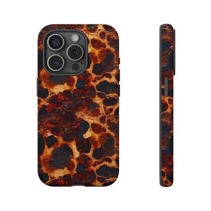 Tortoiseshell Phone Case — Protective iPhone Cover with Classic Amber Pattern