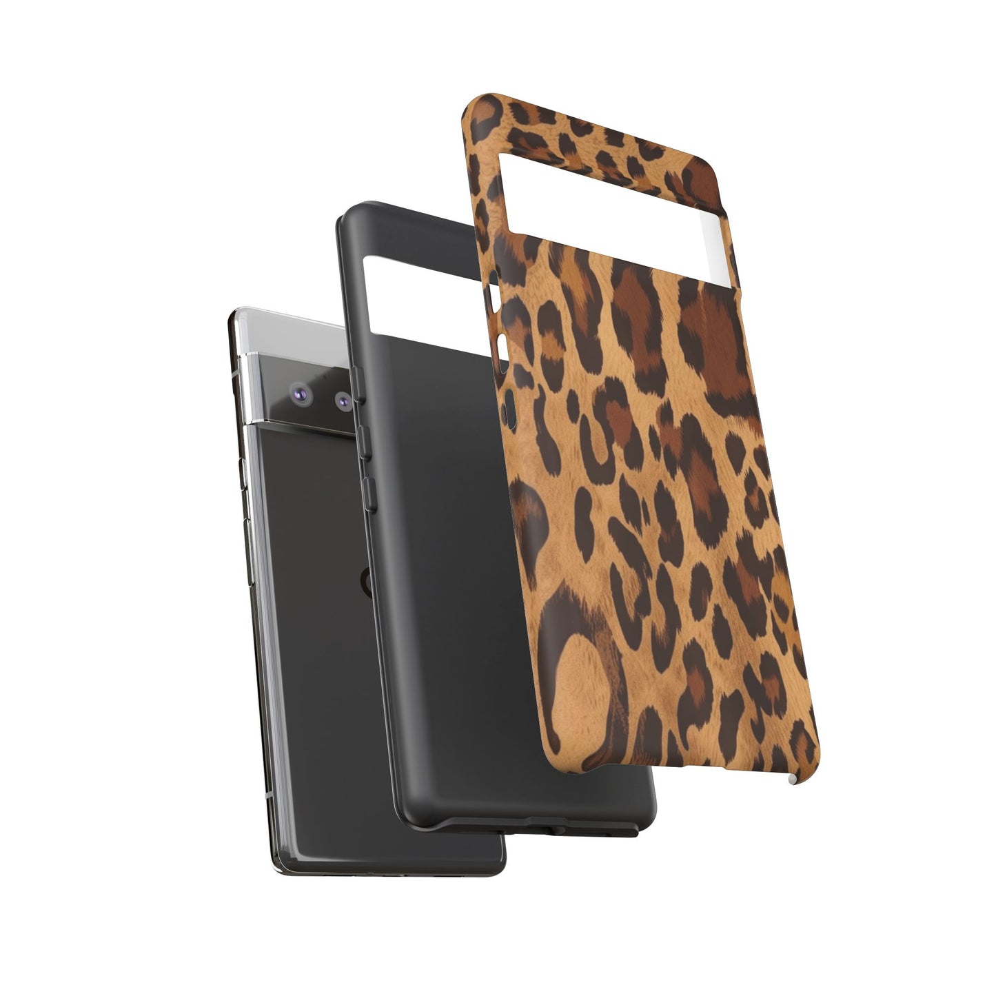 Leopard Print Tough Phone Case — Durable Animal Print Protective Cover