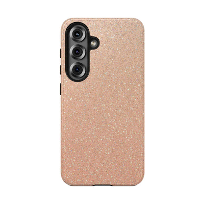 Glitter Rose Gold Tough Phone Case — Sparkling Protective iPhone Cover