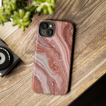 Rose Gold Marble Tough Phone Case