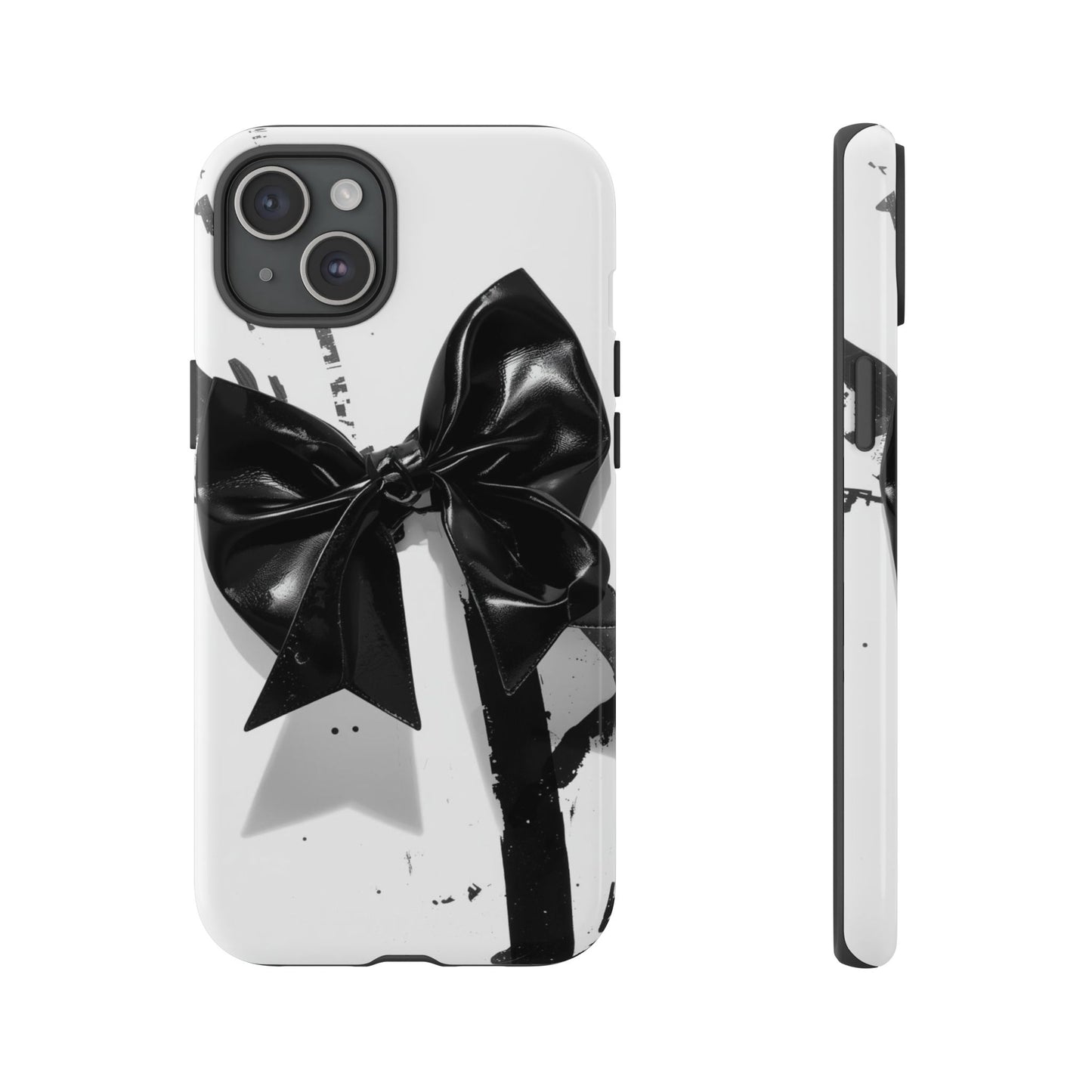 Phone Case — Black Bow Graphic Protective Cover