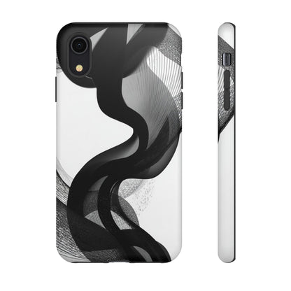 Phone Case — Monochrome Abstract Protective Cover