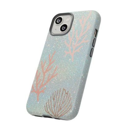 Seafoam Sparkle Phone Case – Coral & Seashell Tough Case