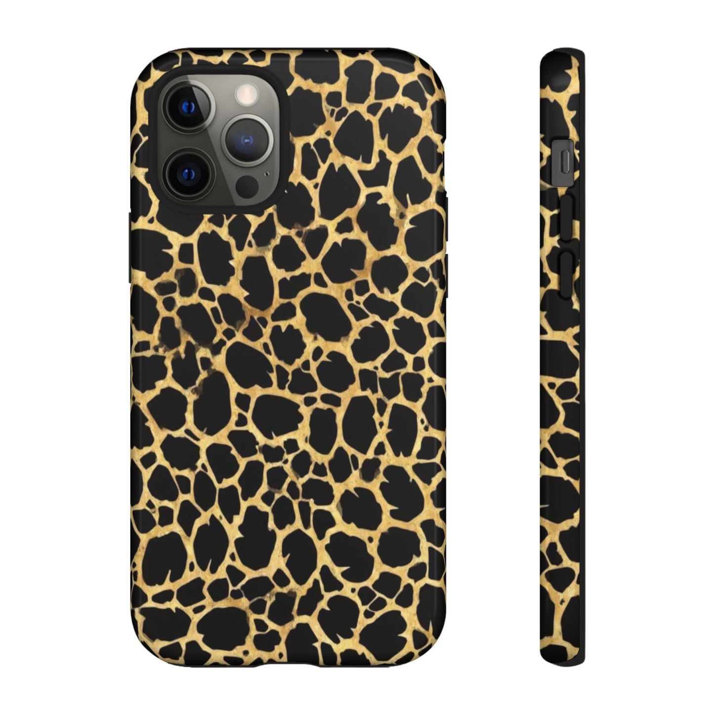 Giraffe Print Tough Phone Case — Durable Leopard-Style Protective Cover