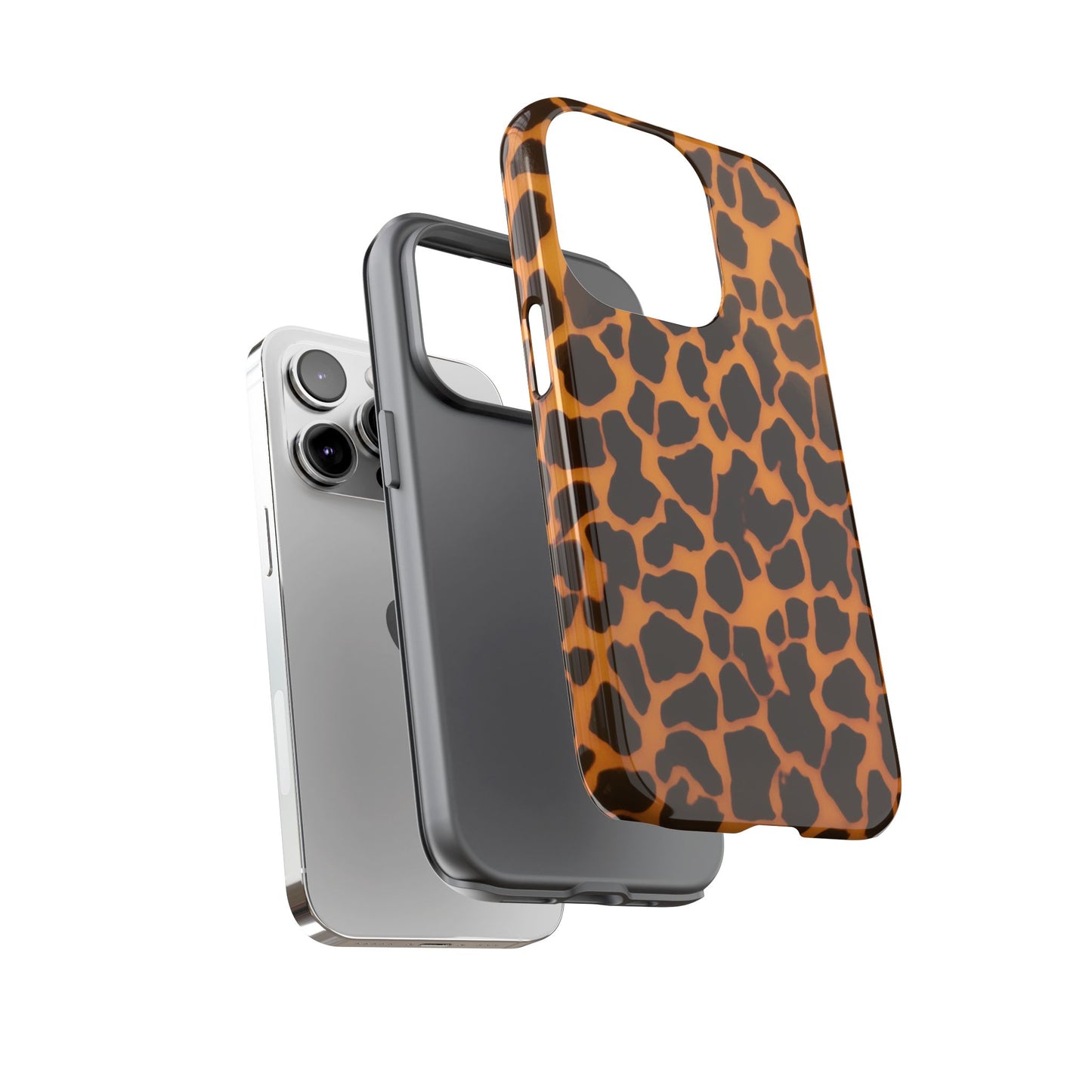 Leopard Print Tough Phone Case — Slim Protective iPhone Cover