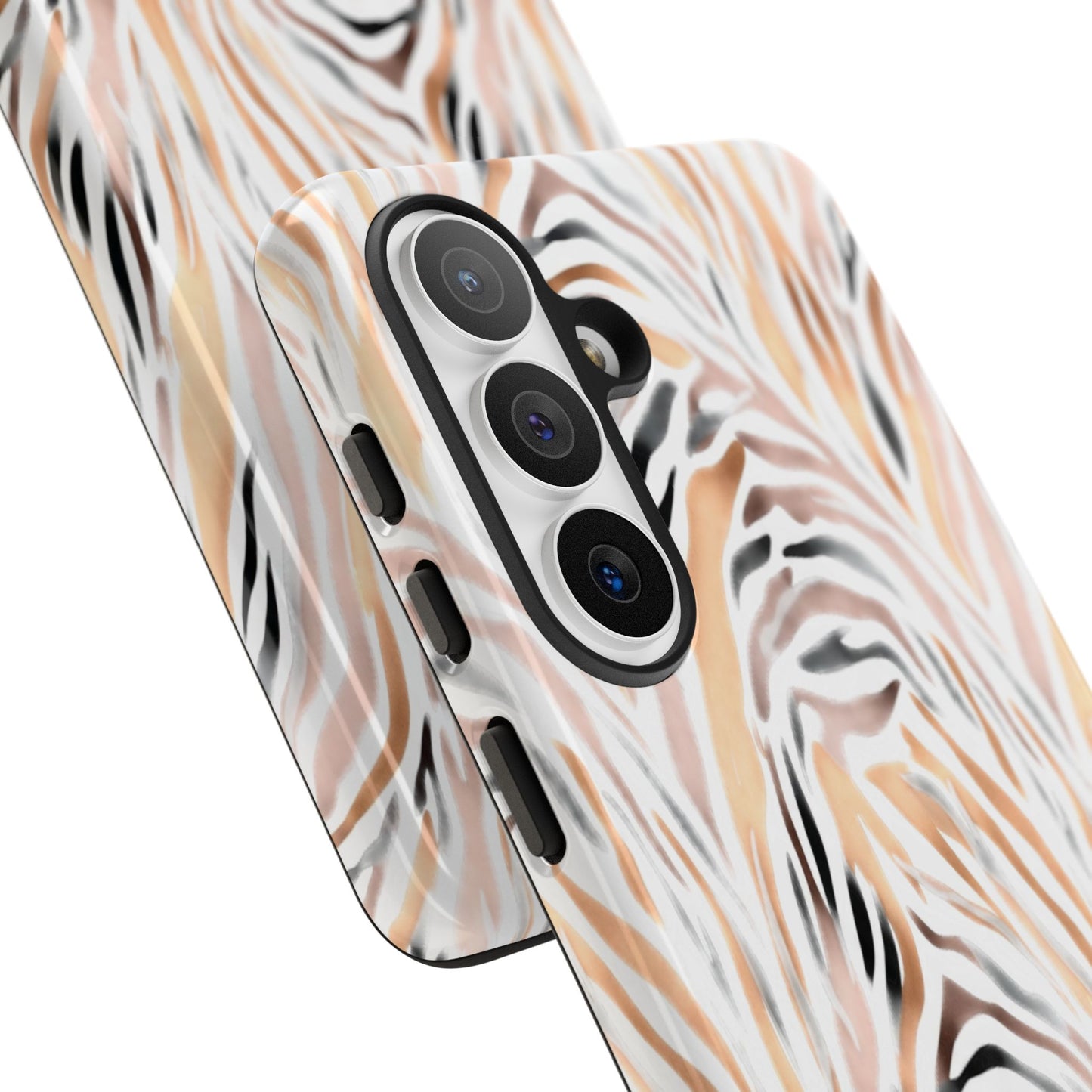Tough Case — Neutral Watercolor Tiger Stripe Phone Case