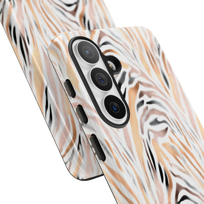 Tough Case — Neutral Watercolor Tiger Stripe Phone Case