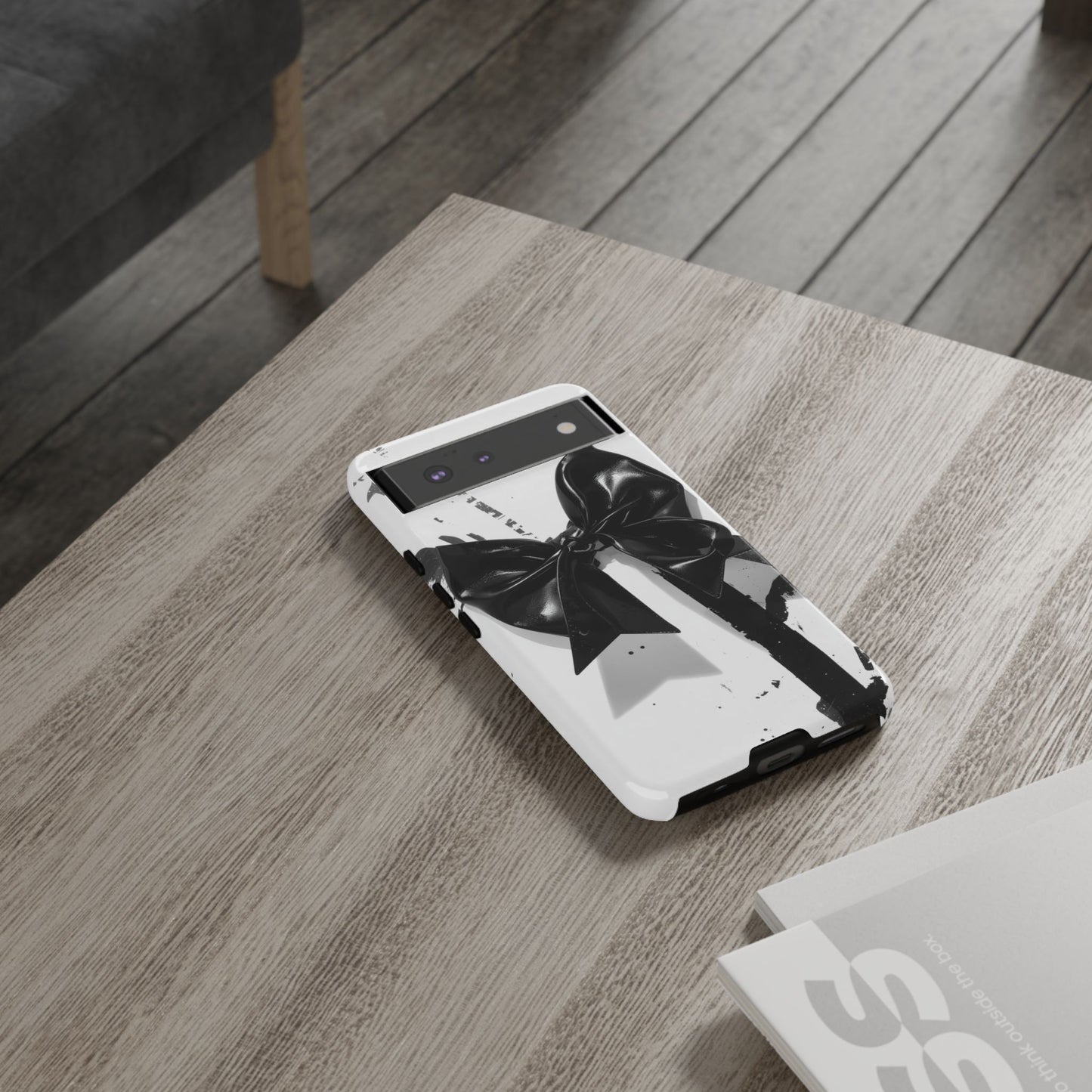 Phone Case — Black Bow Graphic Protective Cover