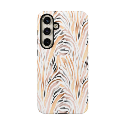 Tough Case — Neutral Watercolor Tiger Stripe Phone Case
