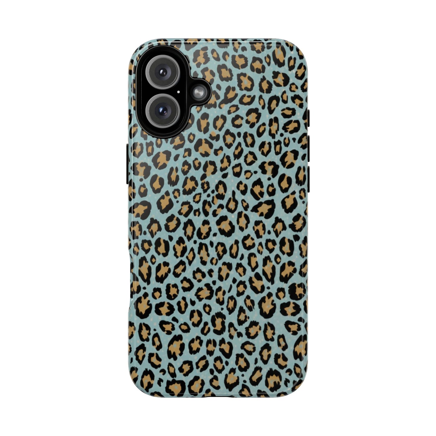 Leopard Print Tough Phone Case - Blue Cheetah Protective Cover