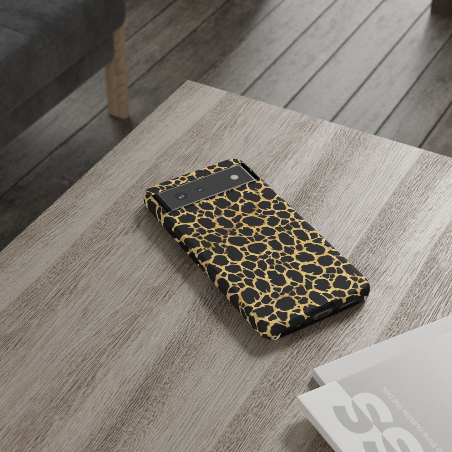 Giraffe Print Tough Phone Case — Durable Leopard-Style Protective Cover