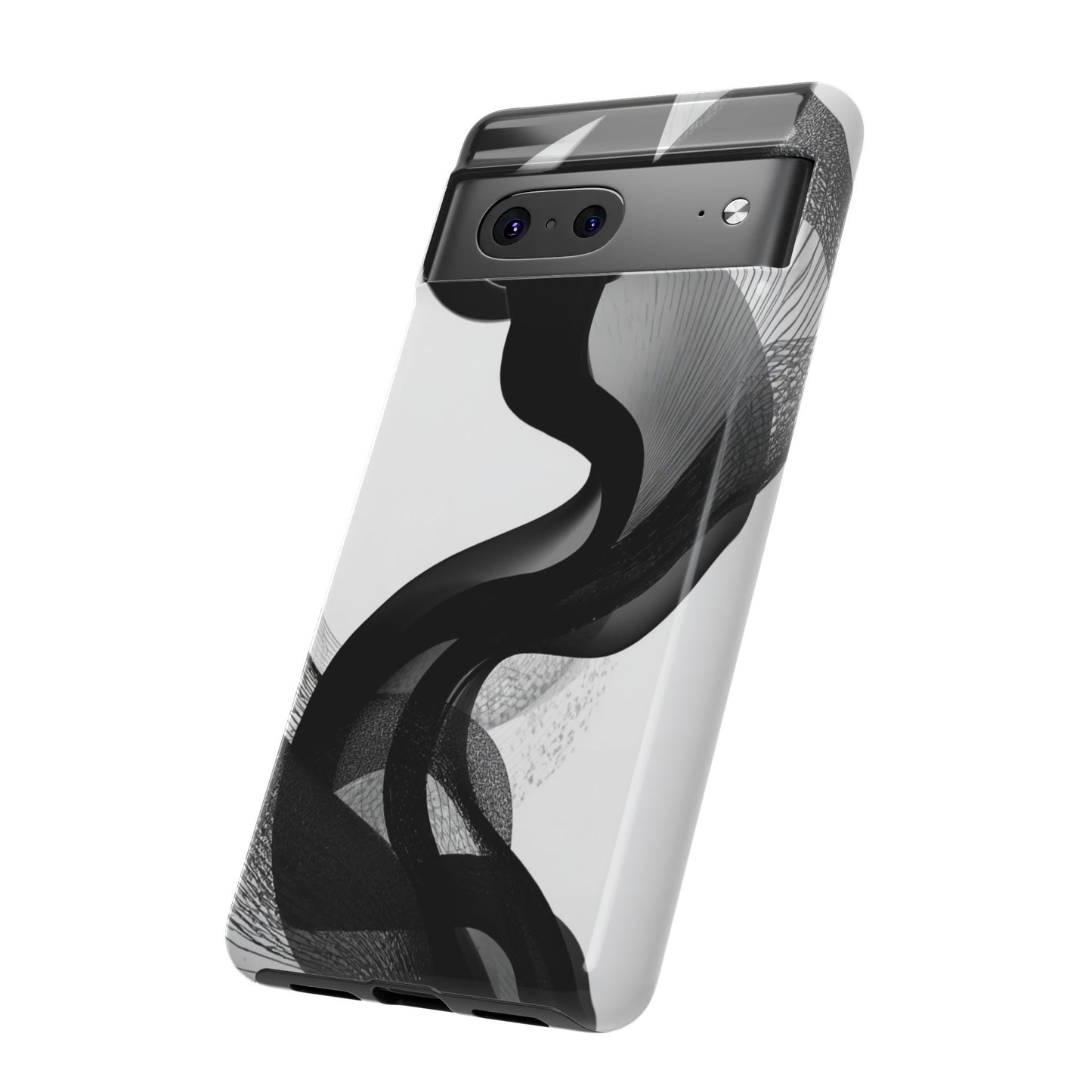 Phone Case — Monochrome Abstract Protective Cover