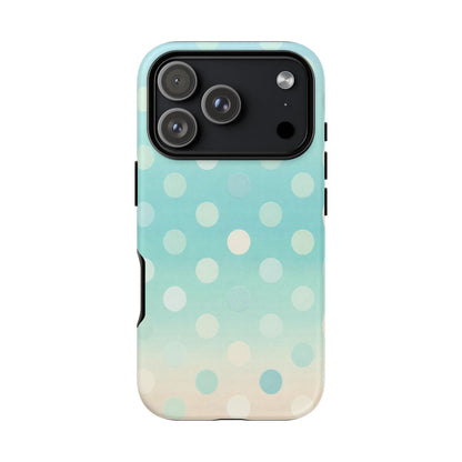 Abstract Palm Tough Phone Case — Minimal Coastal Blue Protective Cover