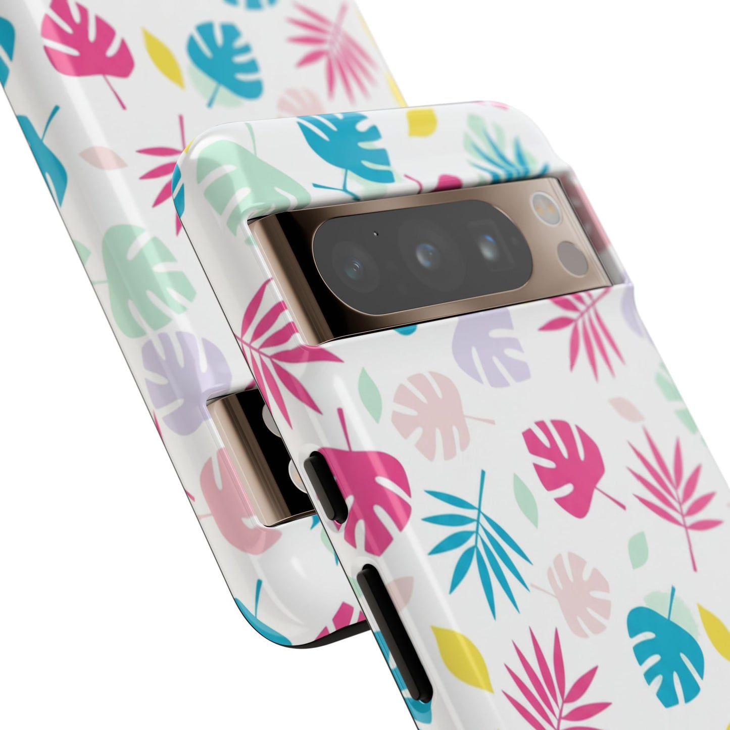 Tropical Leaf Phone Case — Colorful Pastel Monstera & Palm iPhone Case