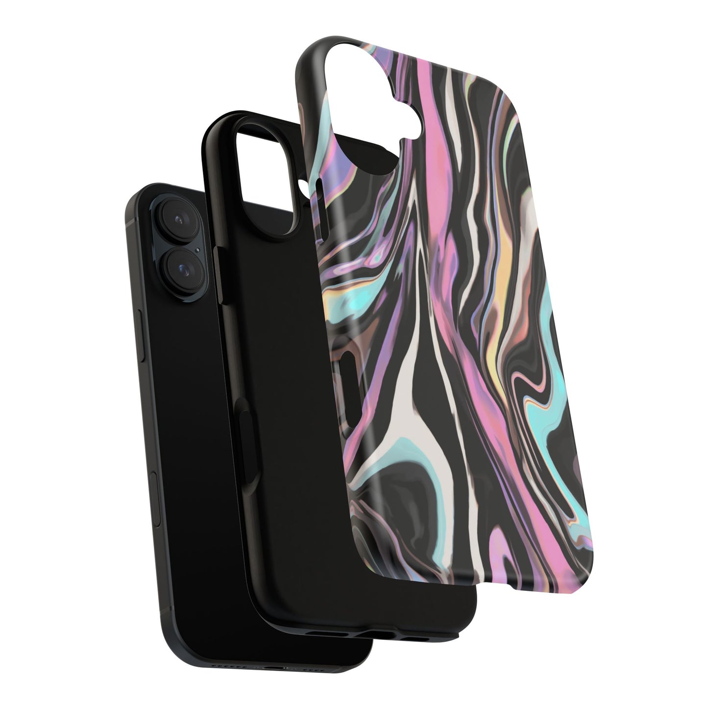 Abstract Marble Tough Phone Case — Pastel Swirl Protective Cover