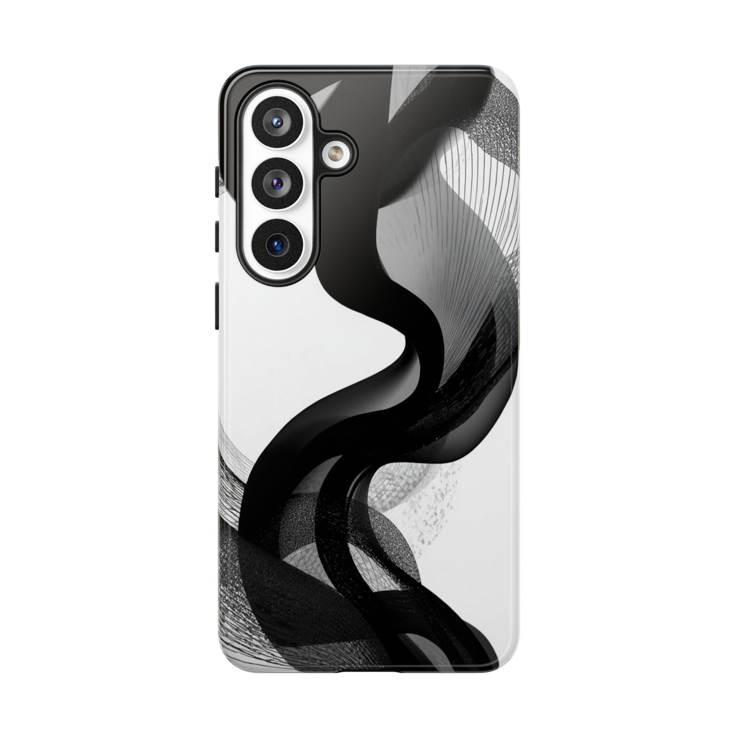 Phone Case — Monochrome Abstract Protective Cover