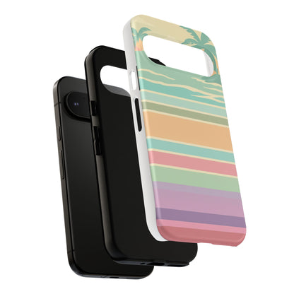 Tough Case — Retro Pastel Sunset Palm Tree Phone Case