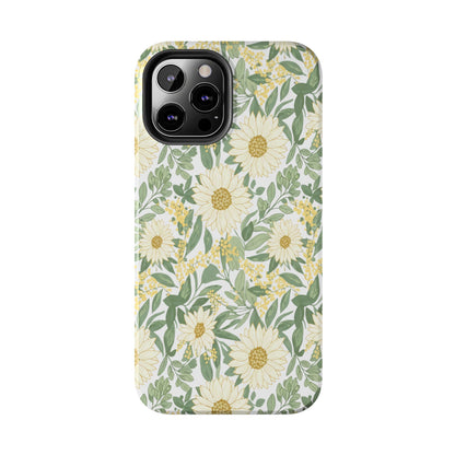 Daisy Meadow Tough Phone Case — Floral Protective Phone Cover