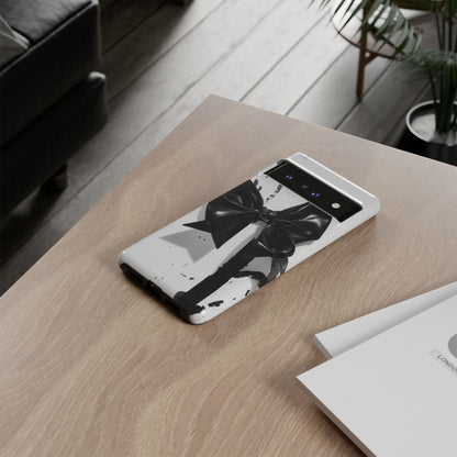 Phone Case — Black Bow Graphic Protective Cover