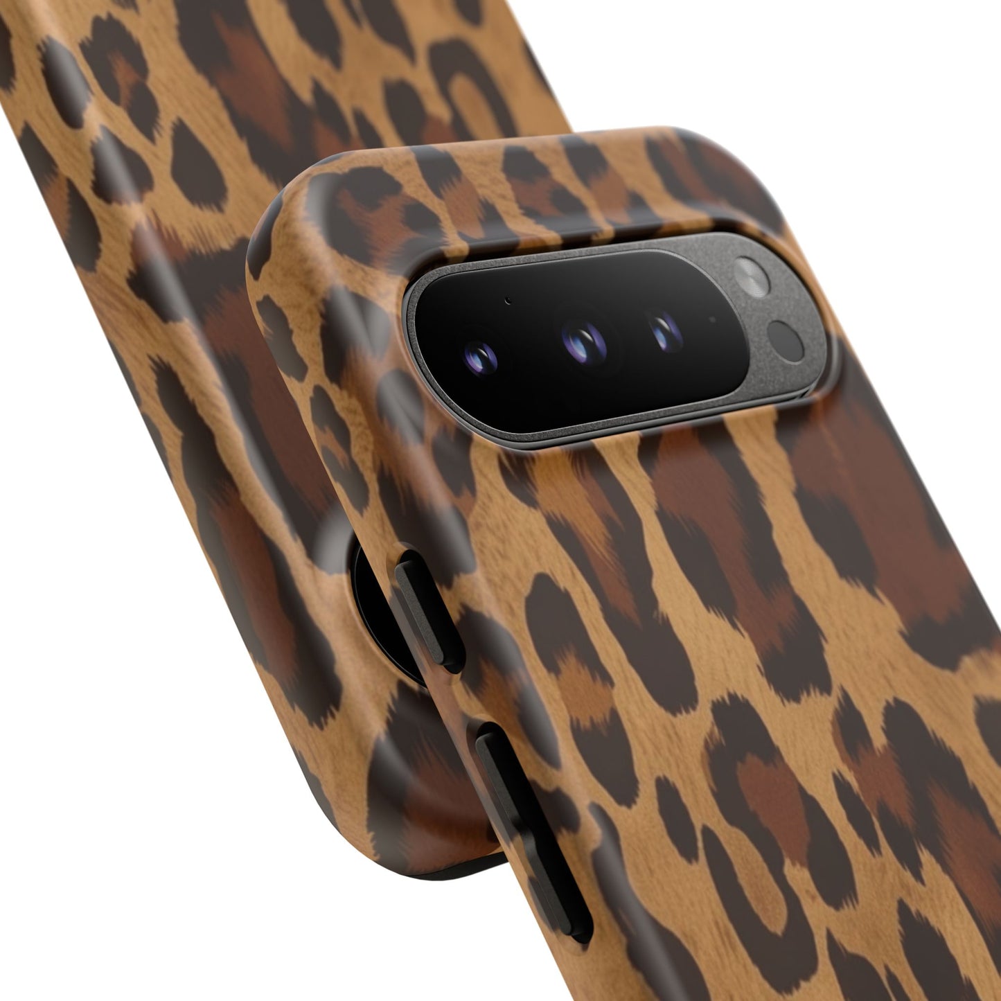 Leopard Print Tough Phone Case — Durable Animal Print Protective Cover