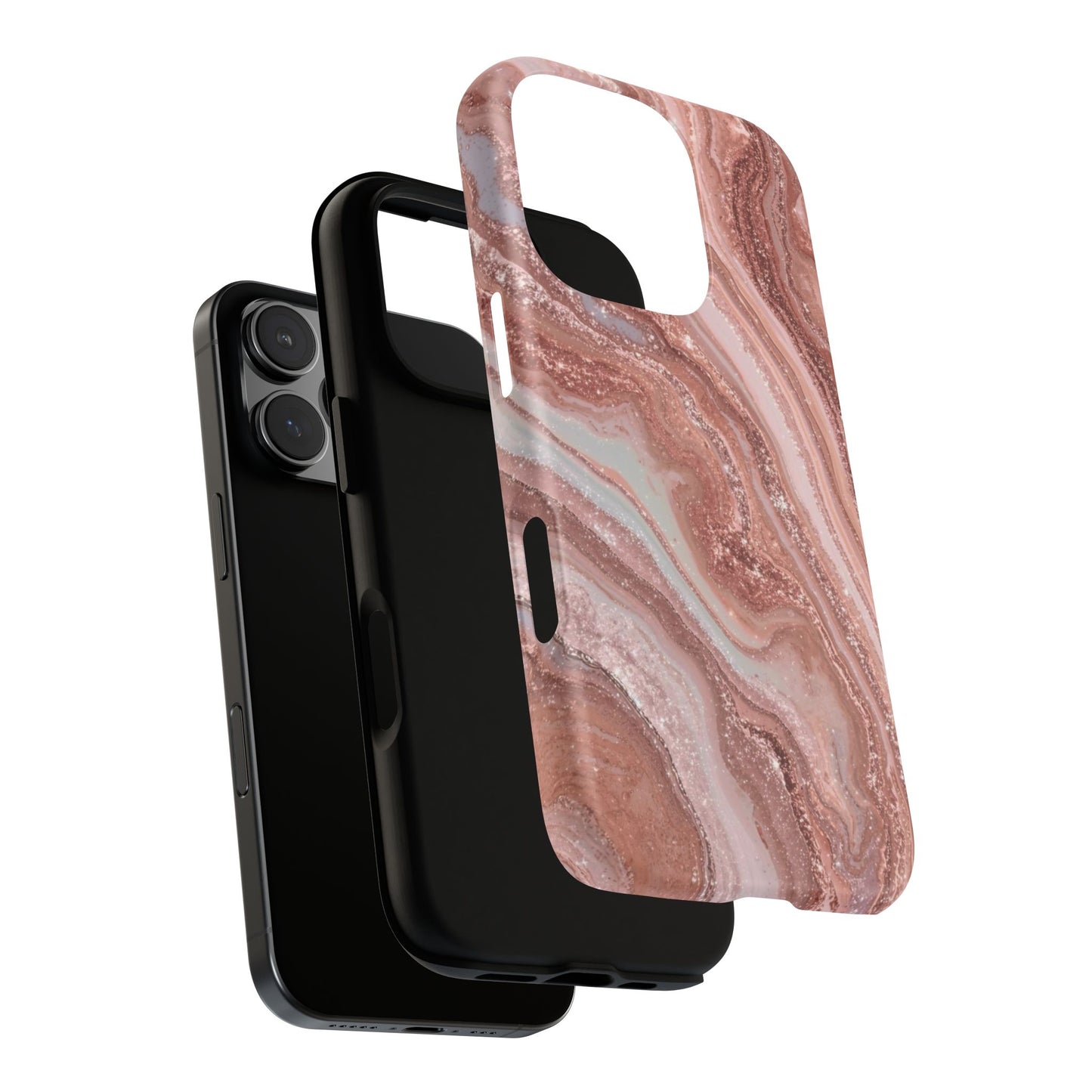 Rose Gold Marble Tough Phone Case