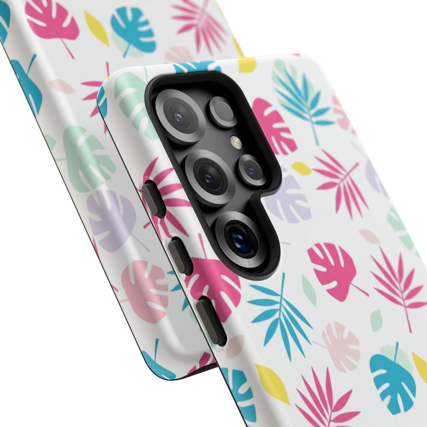 Tropical Leaf Phone Case — Colorful Pastel Monstera & Palm iPhone Case