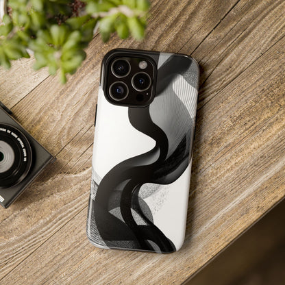 Phone Case — Monochrome Abstract Protective Cover