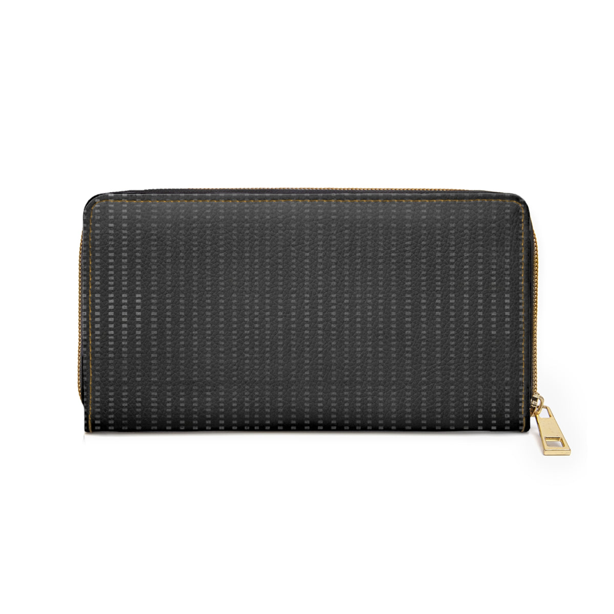 Black Carbon Fiber Zipper Wallet – Slim RFID-Style Travel Wallet