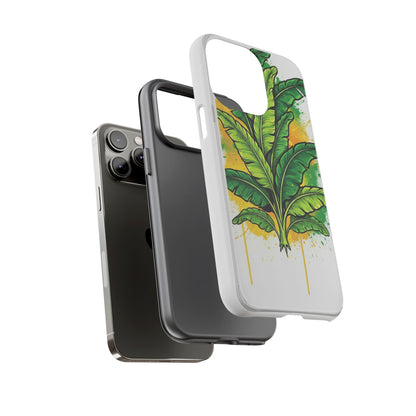 Tropical Banana Leaf Phone Case — Vibrant Green Plant Protector
