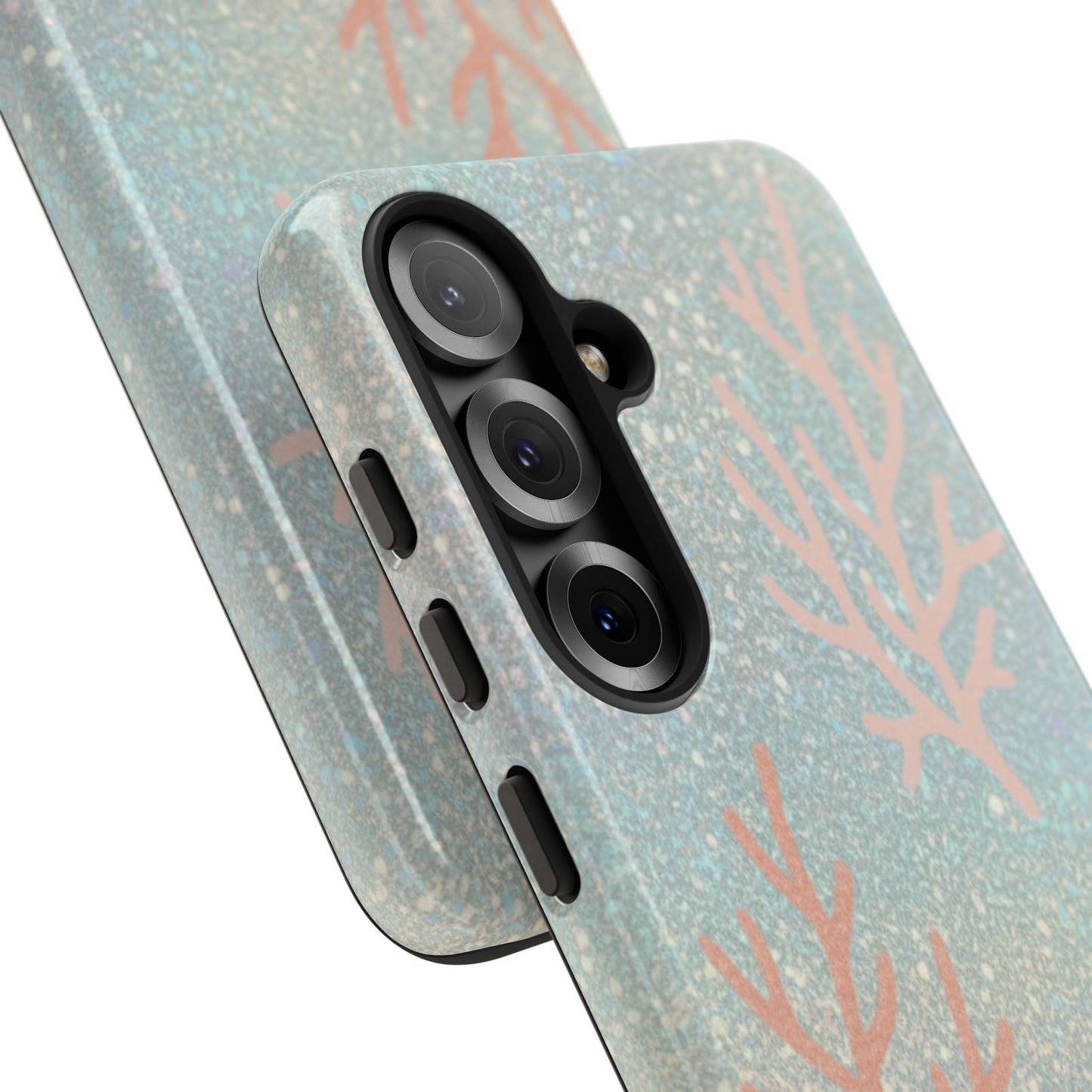 Seafoam Sparkle Phone Case – Coral & Seashell Tough Case